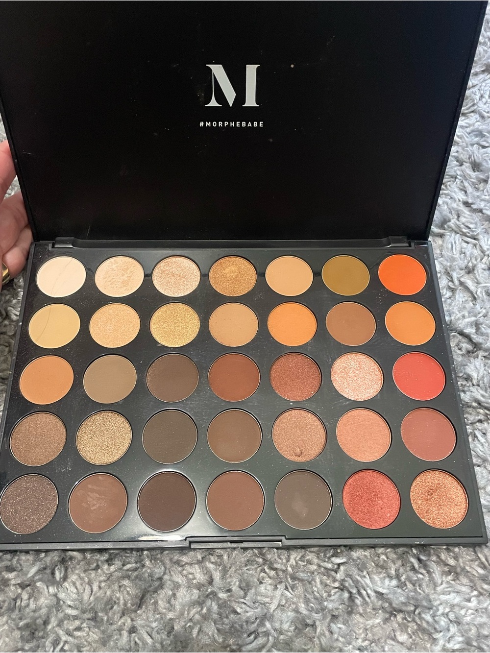 Morphe 35OS. 35  Shimmer Nature Glow Eyeshadow Palette 100% authentic makeup